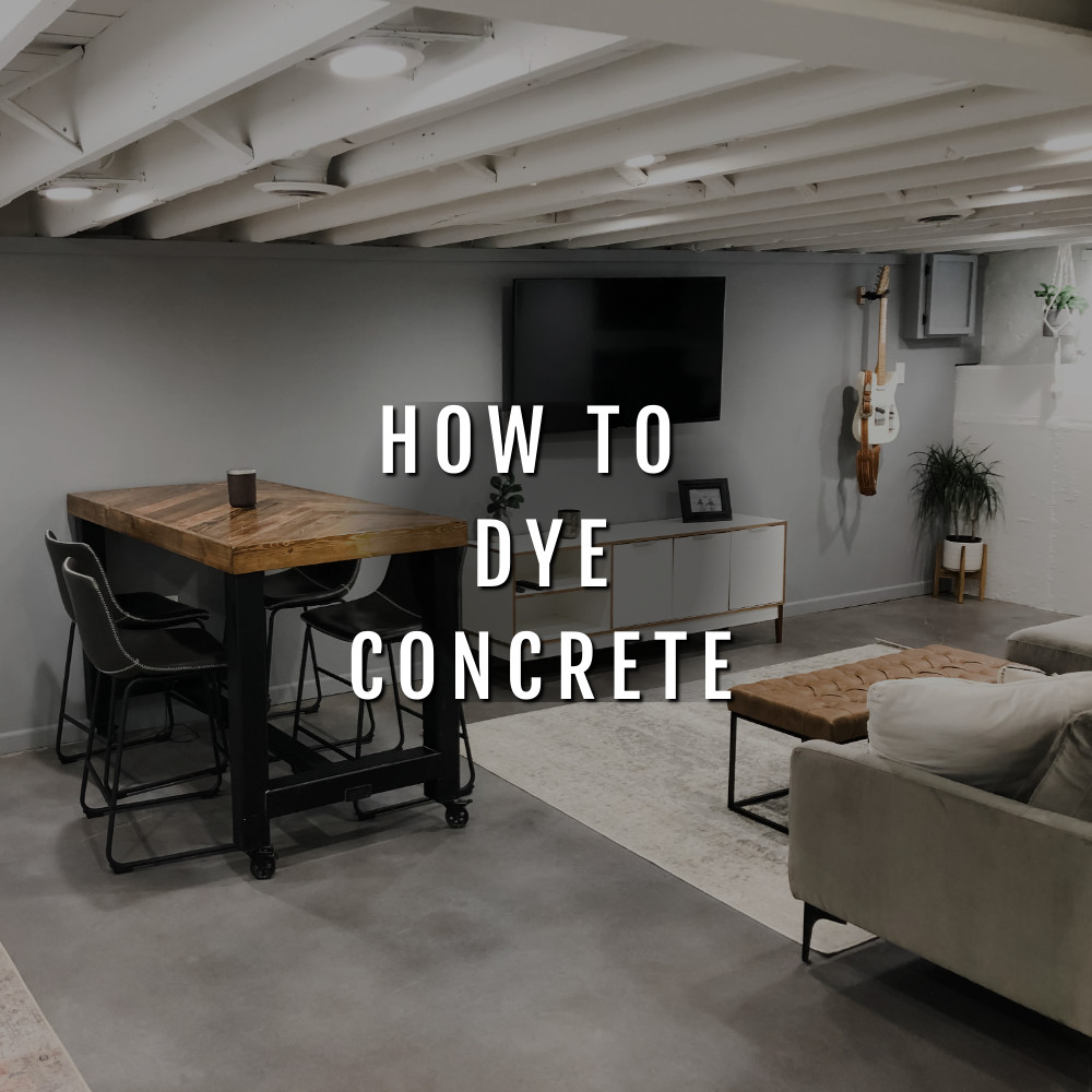 How to Dye Concrete